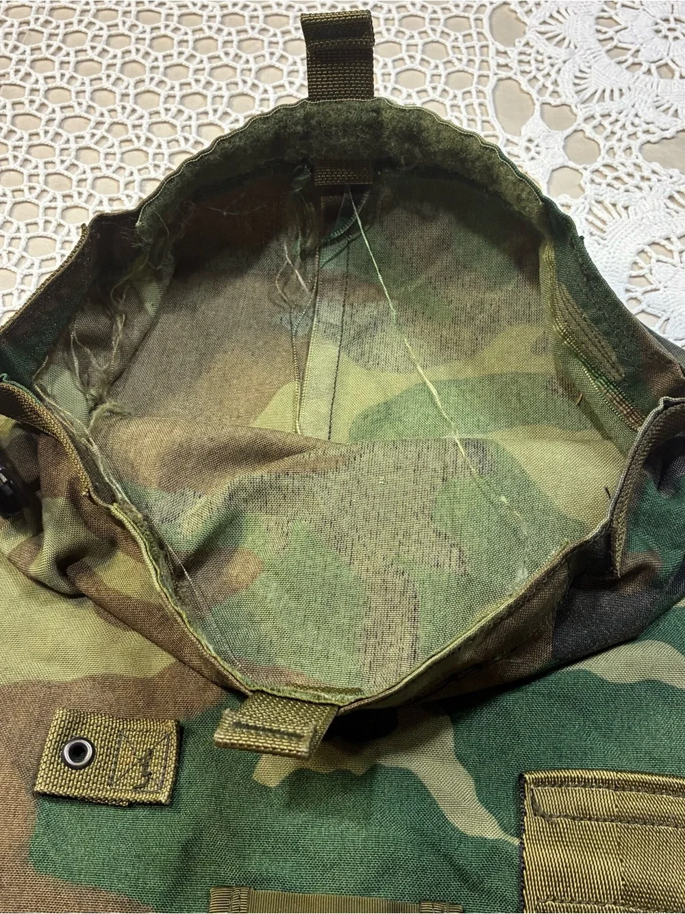 Military Issue Raleigh Industries Protective Ensemble Carrying Bag Woodland Camo